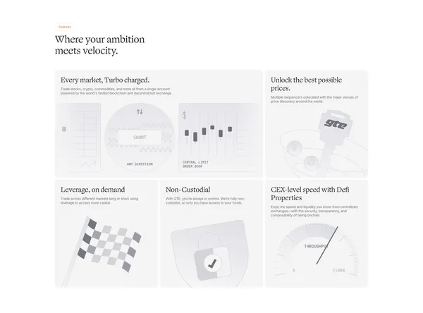GTE - The Internet Exchange - Landing design inspiration