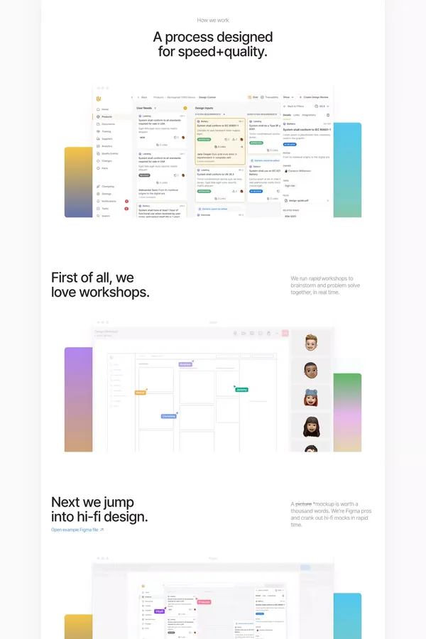 Never Before Seen – Product Design Studio For Startups - Landing design inspiration
