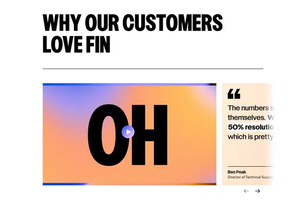 Resolve 50% of customer support questions. Instantly - Landing design inspiration