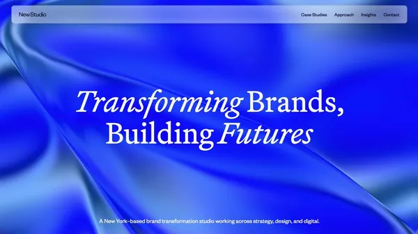 New Studio | New York Brand Transformation Studio - Portfolio design inspiration
