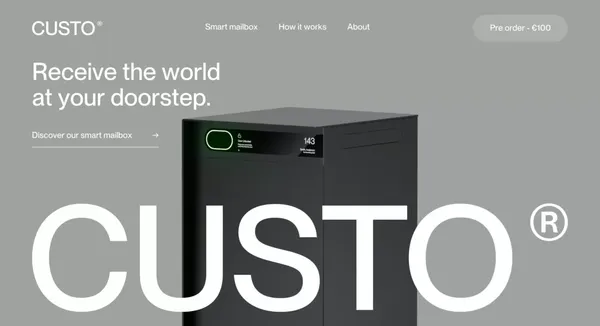 Custo: Bringing the world to your doorstep. - Landing design inspiration