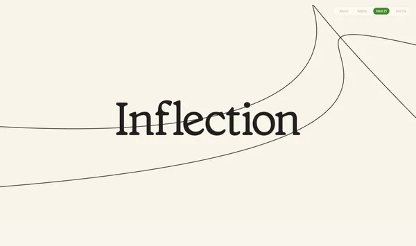Inflection - Landing design inspiration