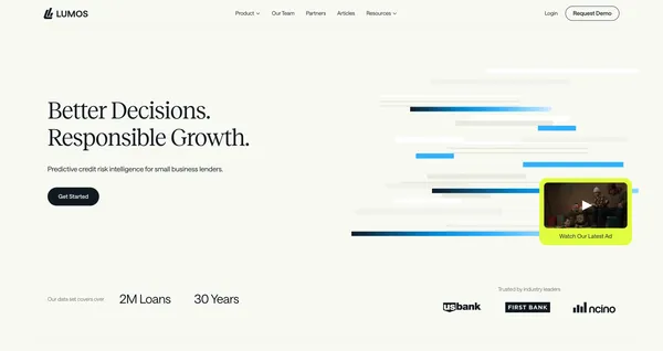 Lumos - Landing design inspiration