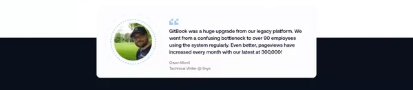 GitBook - Where technical teams document. - Landing design inspiration