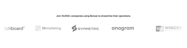 Bonsai - Business management software - Landing design inspiration