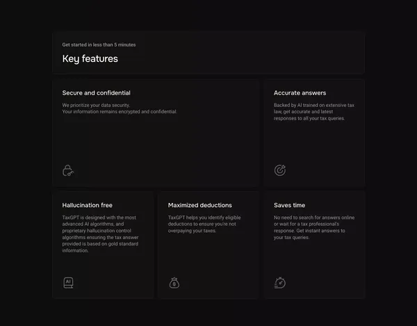 Your AI Tax Assistant | TaxGPT - Landing design inspiration