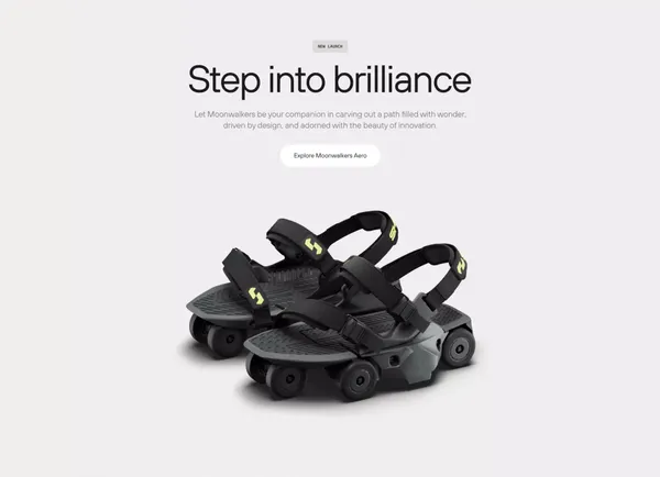 Move more, live more – Shift Robotics - Landing design inspiration