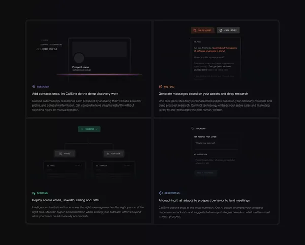 CallSine - Landing design inspiration
