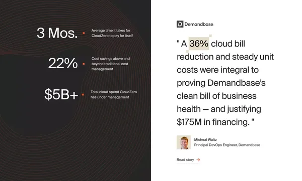 CloudZero: The Cloud Cost Intelligence Platform - Landing design inspiration