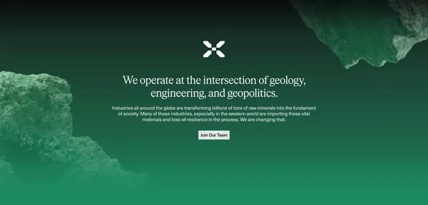 Hades Mining - Landing design inspiration