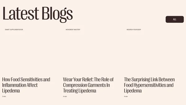 Lipedema Guru - Landing design inspiration