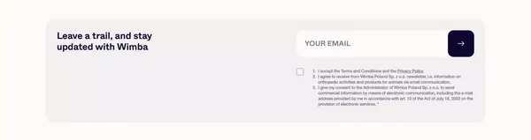 Wimba - Let's restore pets mobility together! - WIMBA - Landing design inspiration