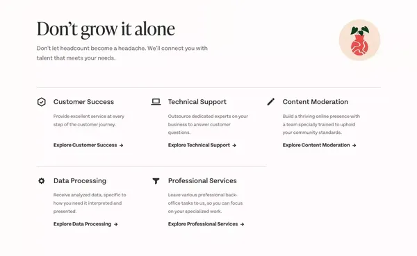 Seamless Outsourcing That Helps Companies Grow | SupportNinja - Landing design inspiration