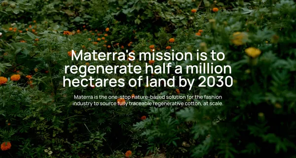 Materra 🌱 Future-Proof Cotton - Landing design inspiration