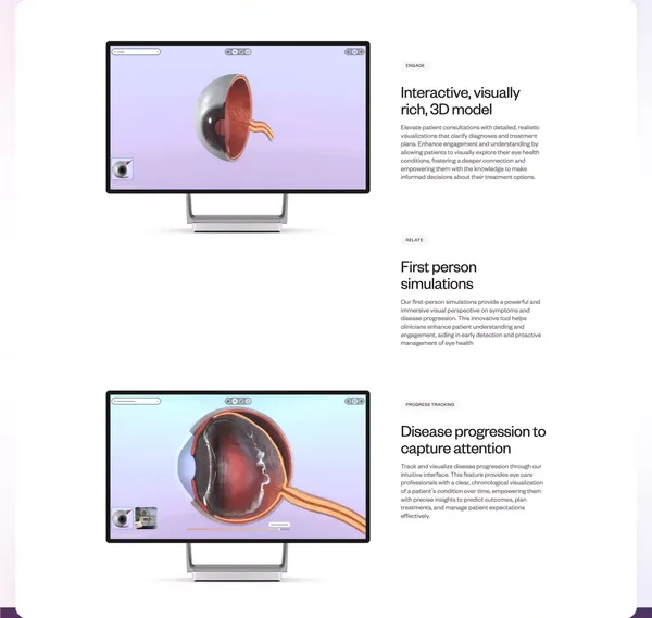 One Right Eye - Landing design inspiration