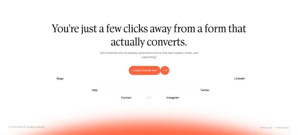 Create Beautiful, Smart, High-Converting Forms in Seconds — Nuraform - Landing design inspiration