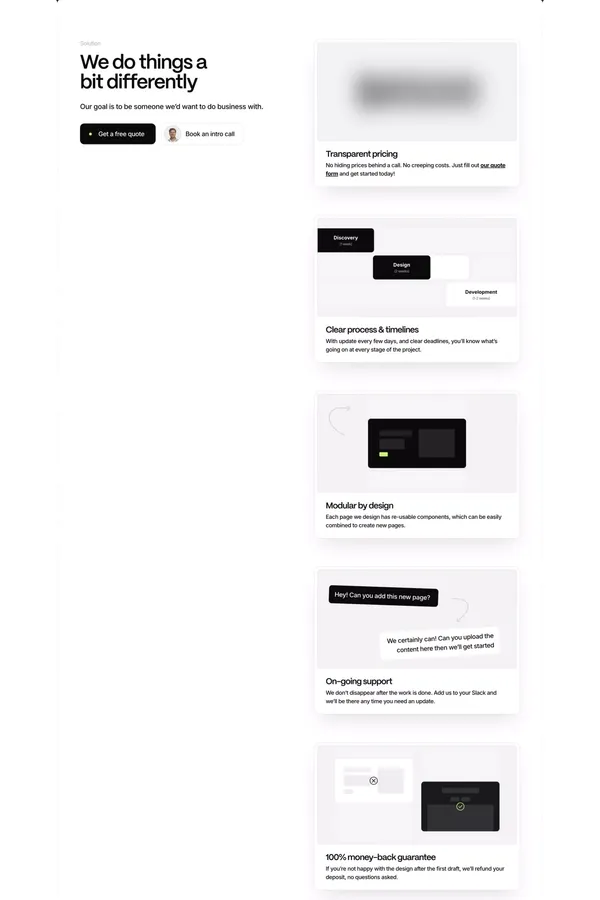 Two Hands | Webflow Design & Development Studio - Landing design inspiration