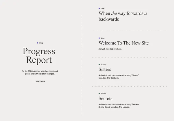 Radical Face - Music, Writing, and Art | Radical Face - Portfolio design inspiration