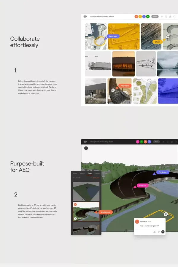 Motif - Landing design inspiration