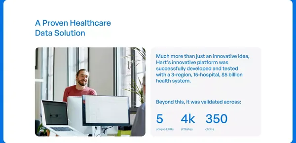 Hart | Better Healthcare Data for Better Healthcare Outcomes - Landing design inspiration