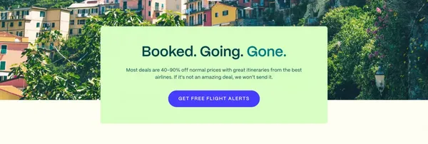 Going™ | Formerly Scott’s Cheap Flights - Landing design inspiration