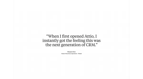 Attio: The CRM for agentic revenue - Landing design inspiration