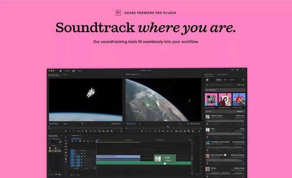 Bring your story to life | Music & SFX for videos | Epidemic Sound - Landing design inspiration