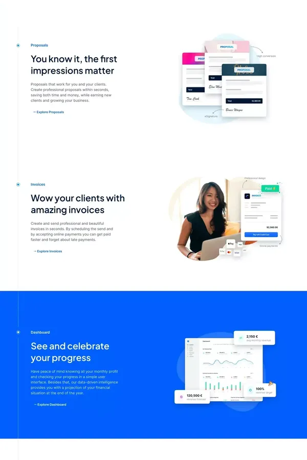 Incomee - Boost up your business with ease - Landing design inspiration