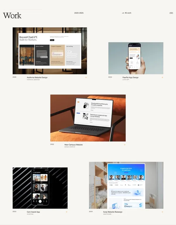 Harsh Shah - Portfolio design inspiration