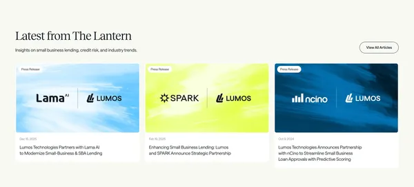 Lumos - Landing design inspiration