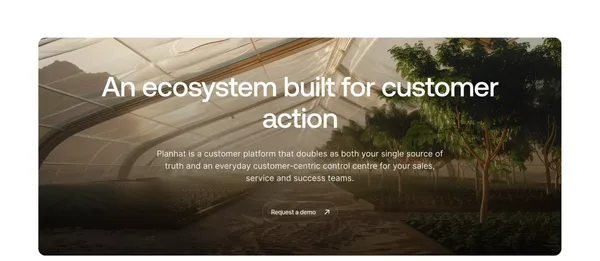 Planhat | The Customer Platform - Landing design inspiration