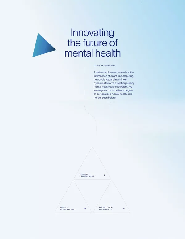 Amaterasu - Empower your mental health journey - Landing design inspiration