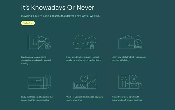 Proofreading & Editing Courses | Guaranteed Work | Knowadays - Landing design inspiration