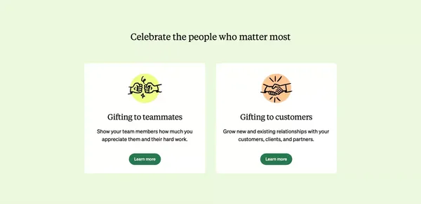 Loop & Tie * Choose Your Own Gift - Landing design inspiration
