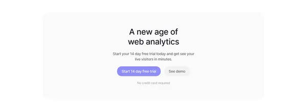 Visitors - Privacy-friendly Google Analytics alternative - Landing design inspiration