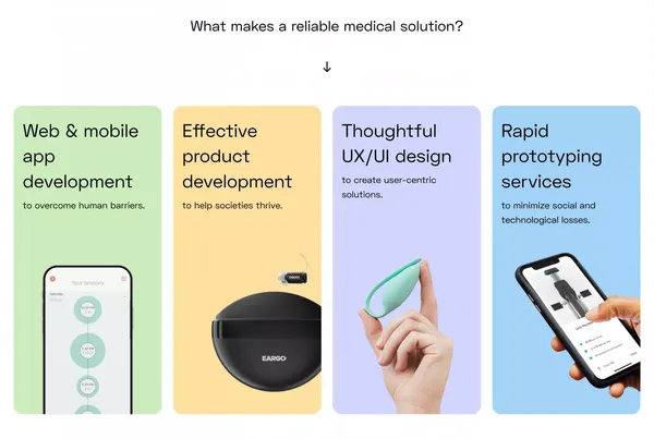 Untitled Kingdom: custom medical software & product development. - Landing design inspiration
