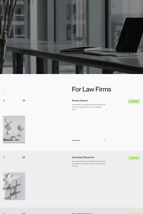 Veritas Partners - Empowering Legal Excellence - Landing design inspiration