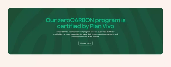 Sustainable and environmental projects for Corporations and Privates | zeroCO2 - Landing design inspiration