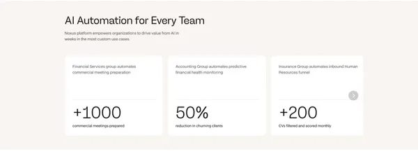 Noxus - One Platform. All Things Enterprise AI - Landing design inspiration