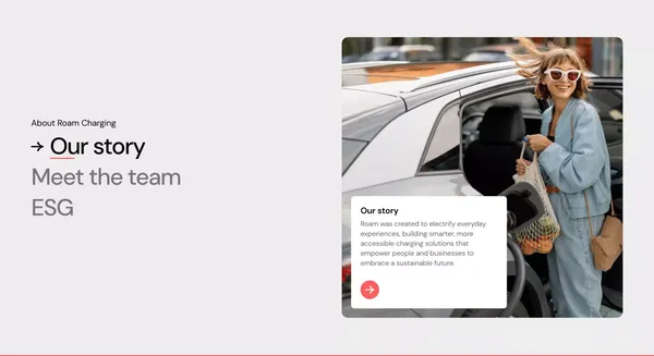Roam Charging - Landing design inspiration