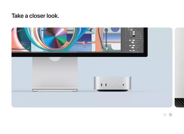 Mac mini - Apple - Landing design inspiration