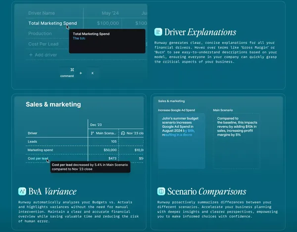 Runway AI: Ambient Intelligence for Informed Business Decisions - Landing design inspiration