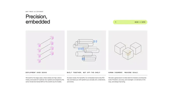 AI Software for Labs and Enterprise | Invisible Technologies - Landing design inspiration