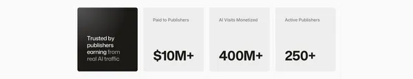 Panxo - Monetize Every AI Visitor - Landing design inspiration