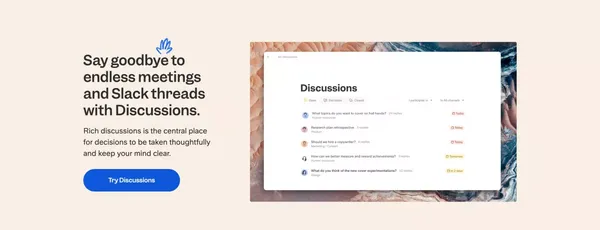 Slite - The workspace for remote teams - Landing design inspiration