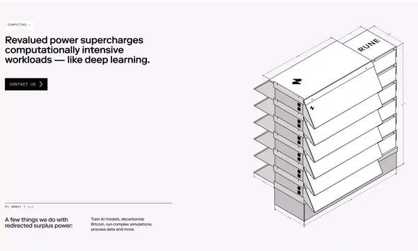 Rune — Energy for the next tomorrow. - Landing design inspiration