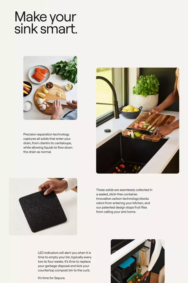 SEPURA | The World's First Composting Garbage Disposal– Sepura Home - Landing design inspiration