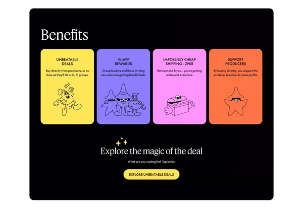 bandit app - website - Landing design inspiration