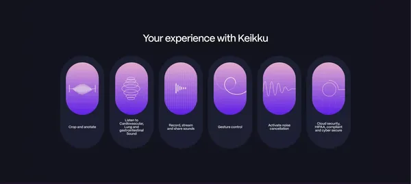 Keikku — Meet the Next-Gen Digital Stethoscope - Landing design inspiration