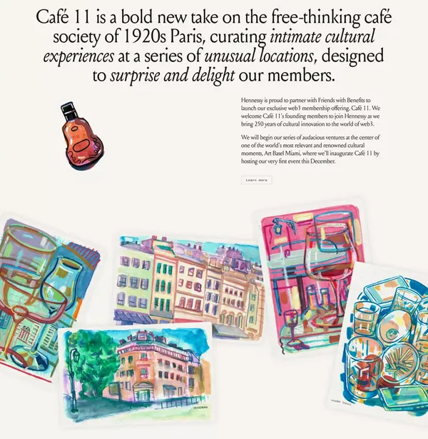 Café Eleven - Landing design inspiration